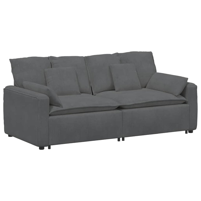 modulsofa med hynder mørkegrå
