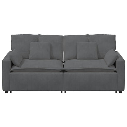 modulsofa med hynder mørkegrå