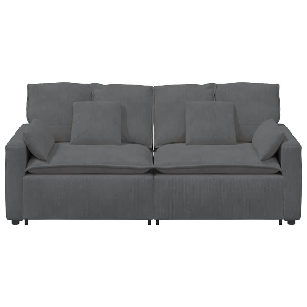 modulsofa med hynder mørkegrå