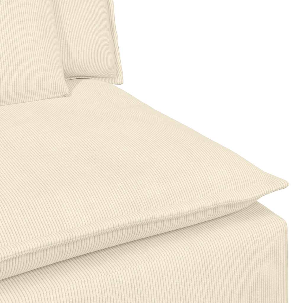 modulsofa med hynder cremefarvet