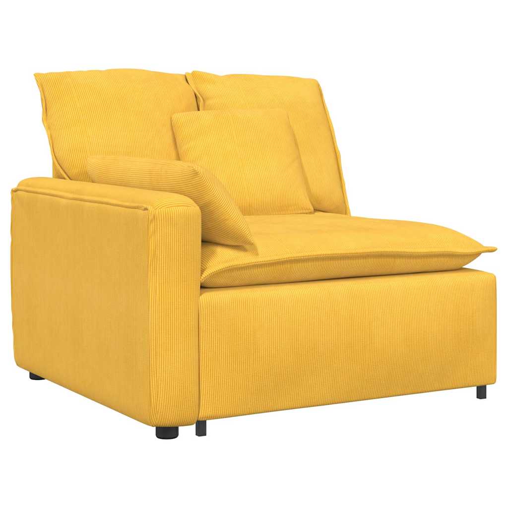 modulsofa med hynder lysegul