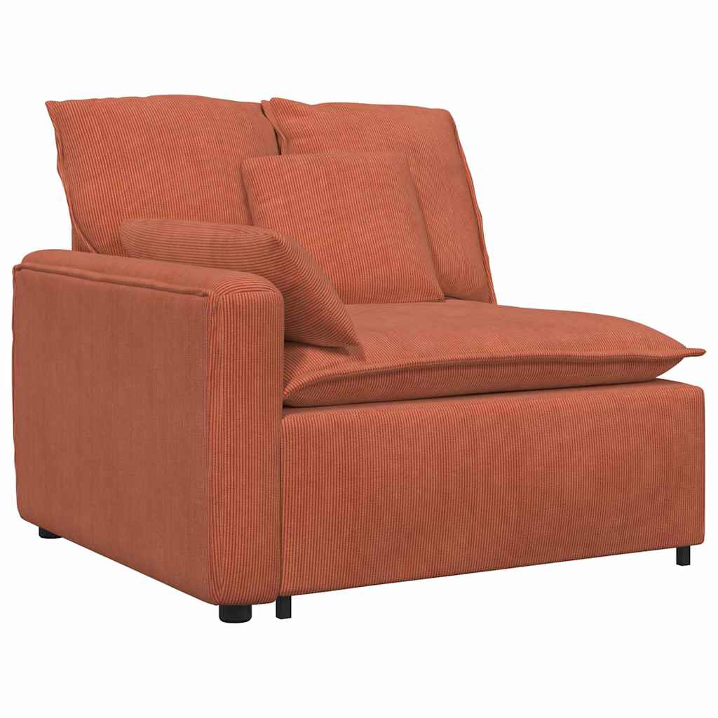 modulsofa med hynder rød orange