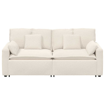 modulsofa med hynder cremefarvet