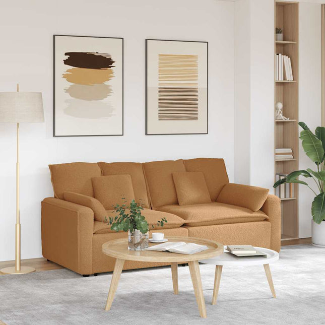 modulsofa med hynder beige