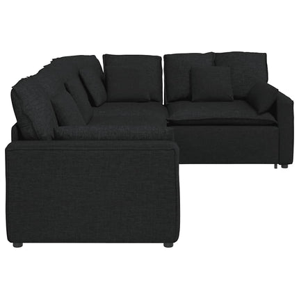 modulsofa med hynder stof sort