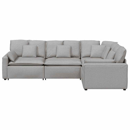 modulsofa med hynder stof skygrå