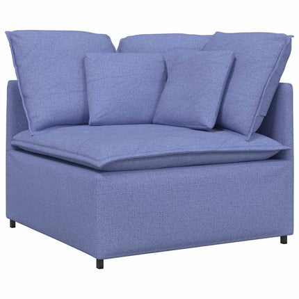 modulsofa med hynder stof jeansblå