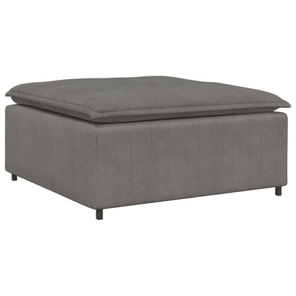 modulsofa med fodskammel og hynder føjlsstof lysegrå