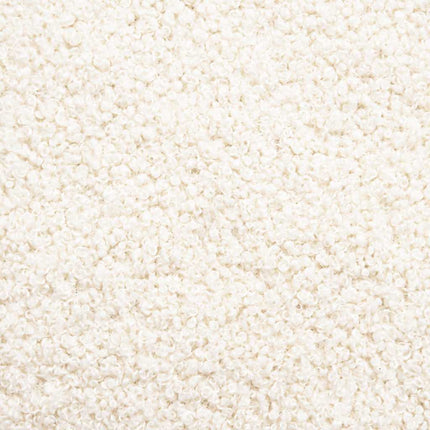 modulsofa med fodskammel&puder krøllet uldlignende stof creme