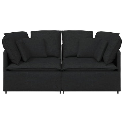 modulsofa med hynder stof sort