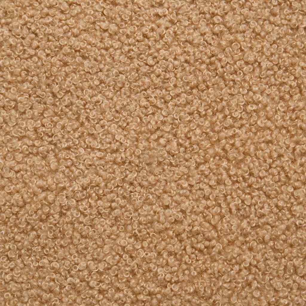 modulsofa med hynder krøllet uldlignende stof beige