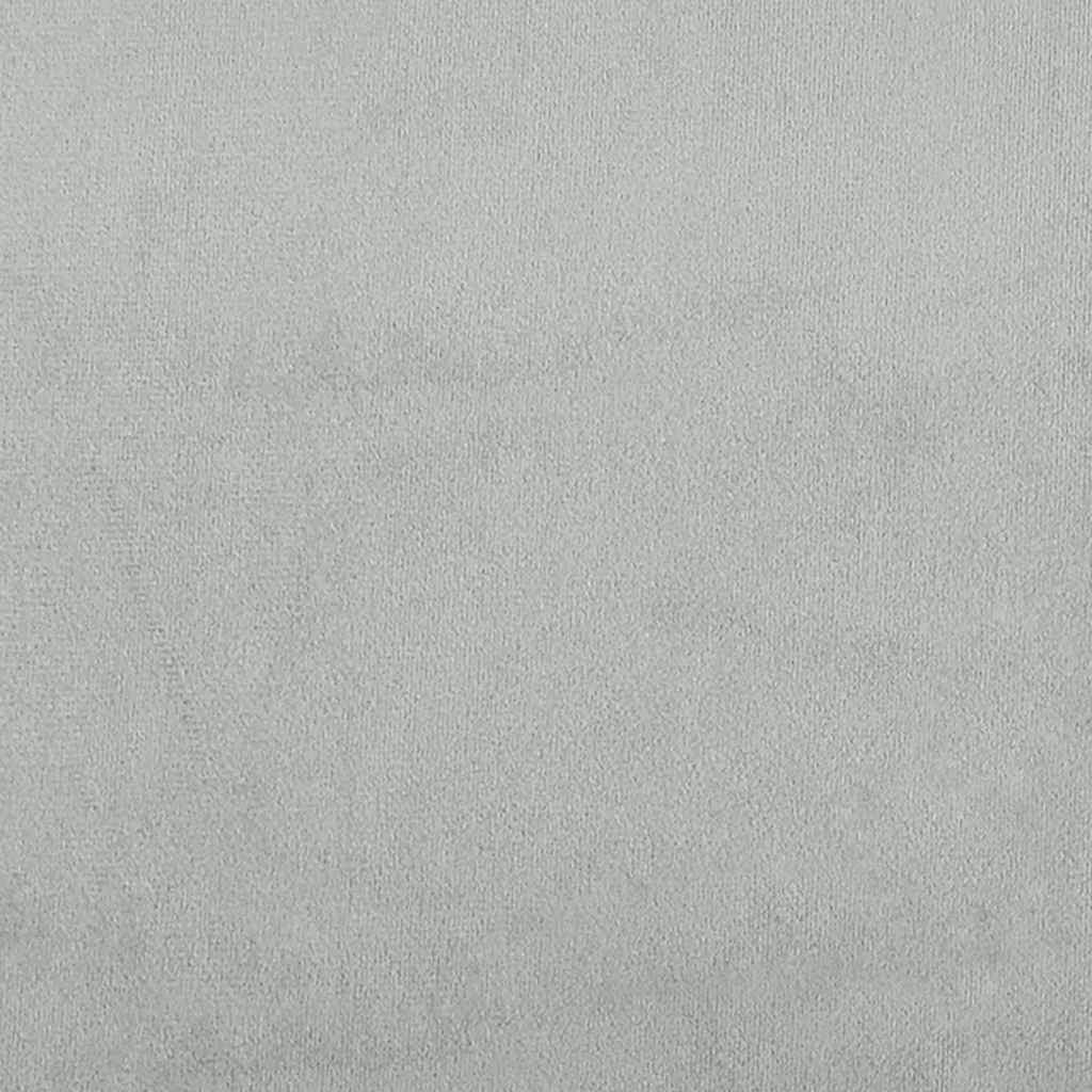 modulsofa med hynder fløjl lysegrå