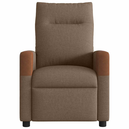 eldrevet massagestol stof brun