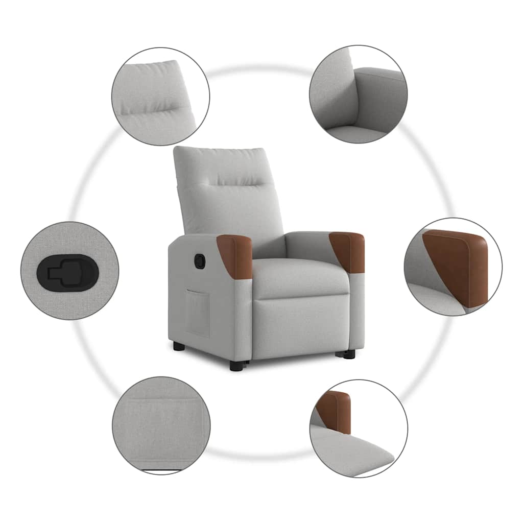 løftestol stof skygrå