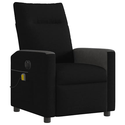 eldrevet massagestol stof sort