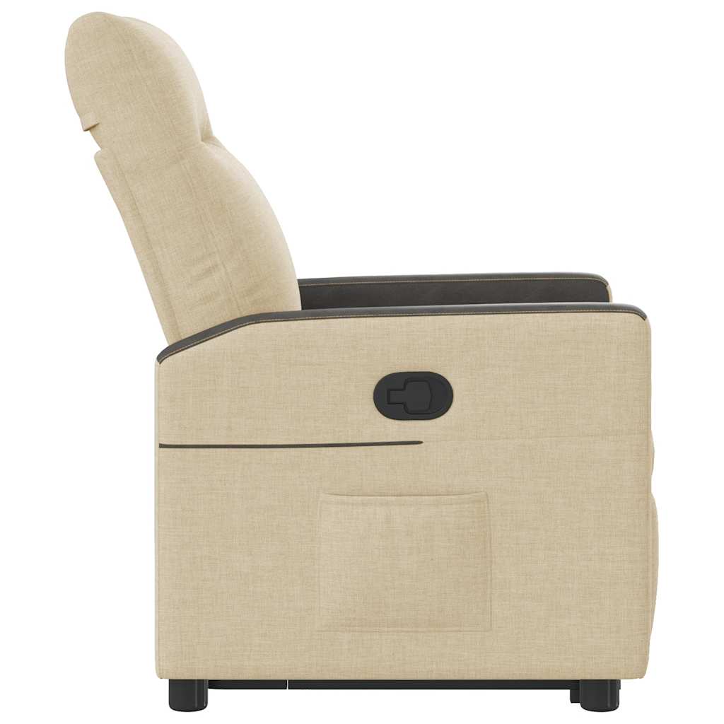 løftestol stof cremefarvet