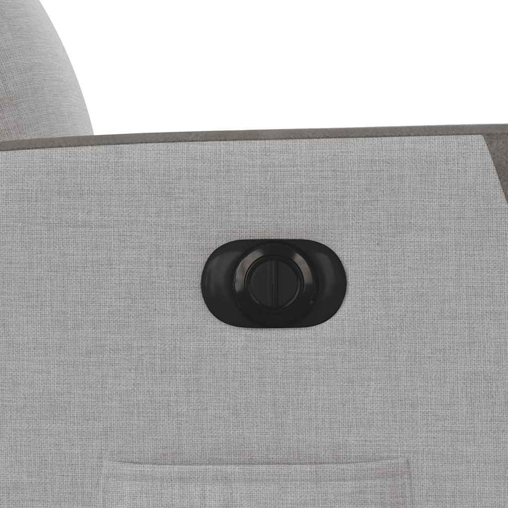 eldrevet lænestol stof skygrå