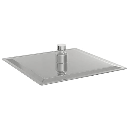 regnbrusehoved 20x20 cm firkantet rustfrit stål 304