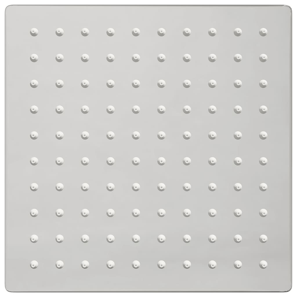 regnbrusehoved 20x20 cm firkantet rustfrit stål 304