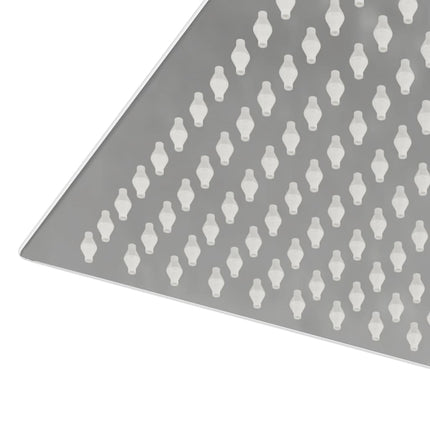 regnbrusehoved 25x25 cm firkantet rustfrit stål 304