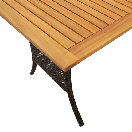 sofasæt til haven 6 dele med hynder polyrattan sort