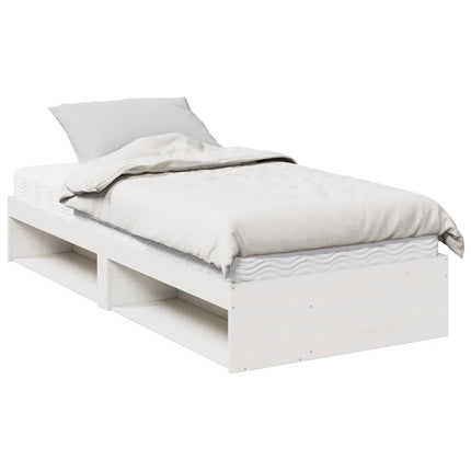 daybed uden madras 100x200 cm massivt fyrretræ hvid