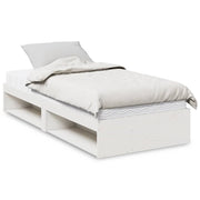 daybed uden madras 100x200 cm massivt fyrretræ hvid