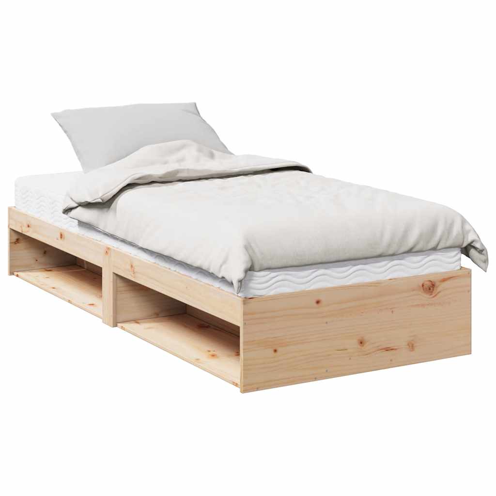 daybed med madras 90x190 cm massivt fyrretræ