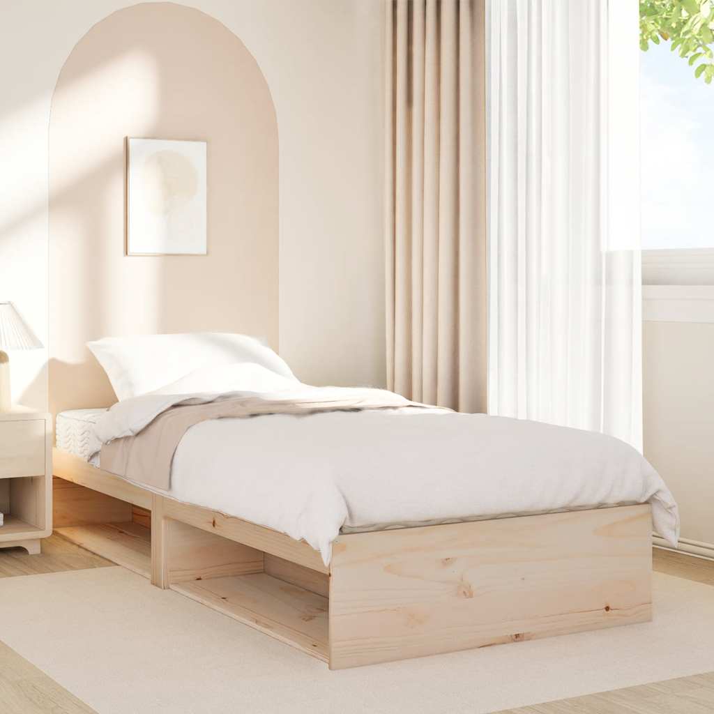 daybed med madras 90x190 cm massivt fyrretræ