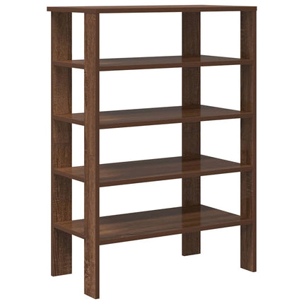 skoreol 61x32x87,5 cm konstrueret træ brun egetræsfarve