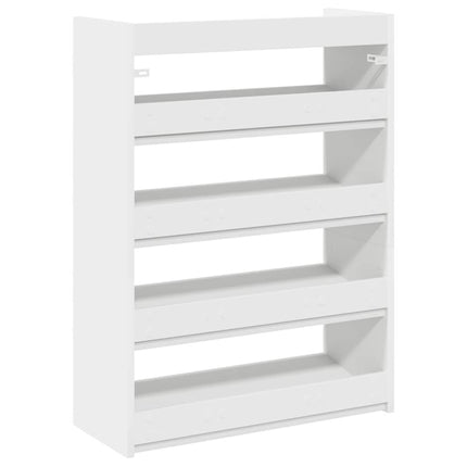 skoreol 60x25x81 cm konstrueret træ hvid