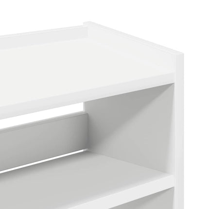 skoreol 60x25x81 cm konstrueret træ hvid