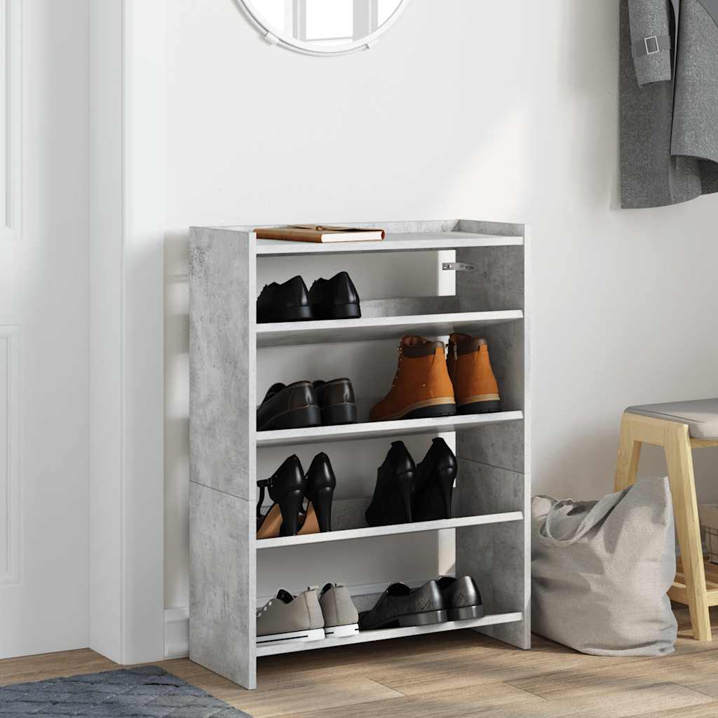 skoreol 60x25x81 cm konstrueret træ betongrå