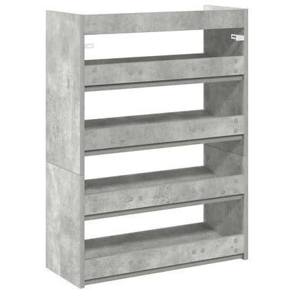 skoreol 60x25x81 cm konstrueret træ betongrå