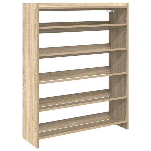 skoreol 80x25x100 cm konstrueret træ sonoma-eg