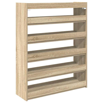 skoreol 80x25x100 cm konstrueret træ sonoma-eg