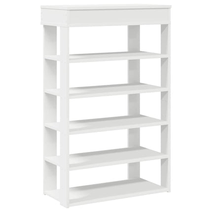 skoreol 60x30x98 cm konstrueret træ hvid