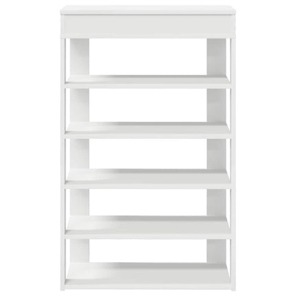 skoreol 60x30x98 cm konstrueret træ hvid