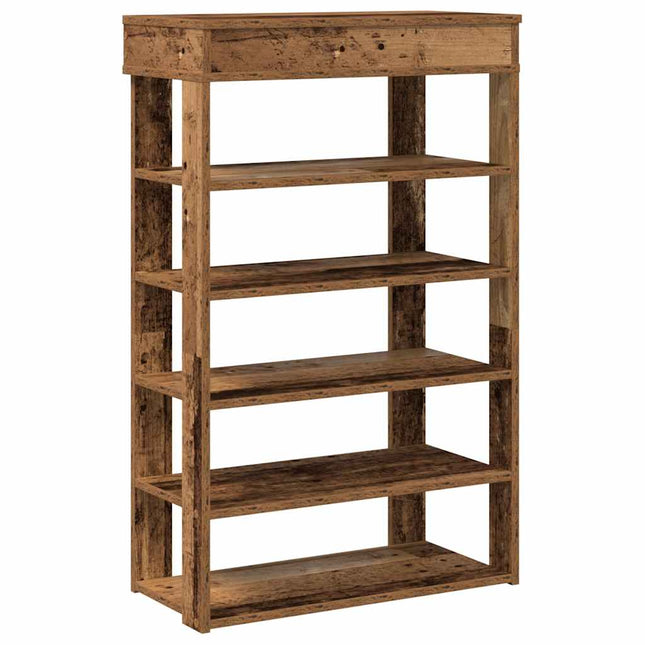 skoreol 60x30x98 cm konstrueret træ antikt træ