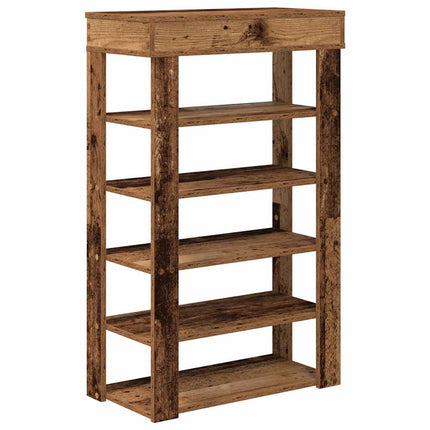 skoreol 60x30x98 cm konstrueret træ antikt træ