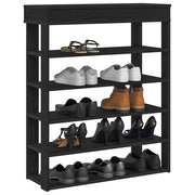 skostativ 80x30x98 cm konstrueret træ sort