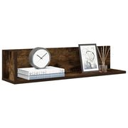 væghylder 2 stk. 75x16,5x16,5 cm konstrueret træ røget egetræ