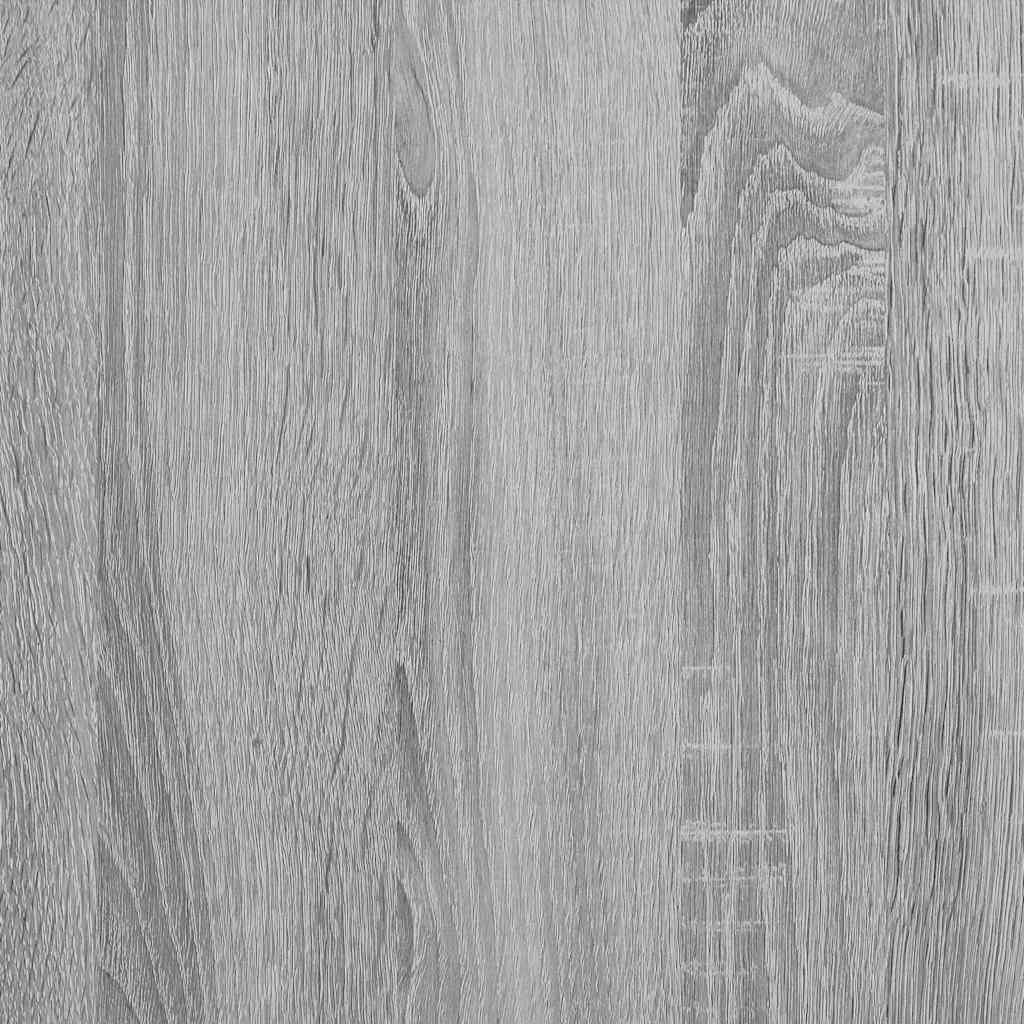 væghylder 2 stk. 75x16,5x16,5 cm konstrueret træ grå sonoma-eg