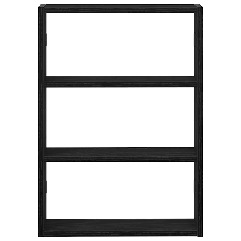 væghylde 43x9x60 cm konstrueret træ sort