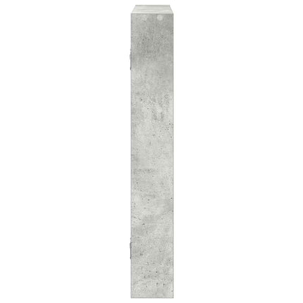 væghylde 43x9x60 cm konstrueret træ betongrå