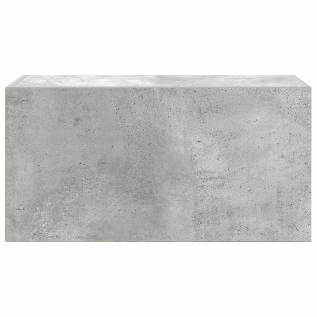 væghængt badeværelsesskab 60x25x30 cm konstrueret træ betongrå
