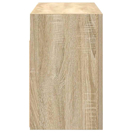 væghængt badeværelsesskab 60x25x40 cm konstrueret træ sonoma-eg