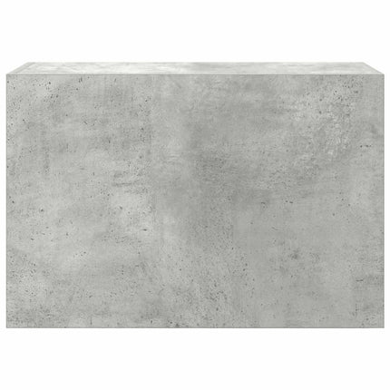væghængt badeværelsesskab 60x25x40 cm konstrueret træ betongrå