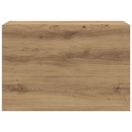 væghængt badeværelsesskab 60x25x40 cm konstrueret træ kunsteg