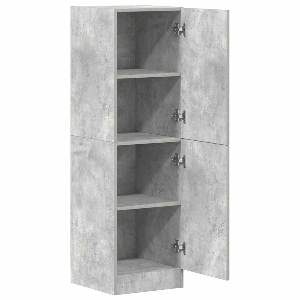 køkkenskab 38x41,5x131,5 cm konstrueret træ betongrå